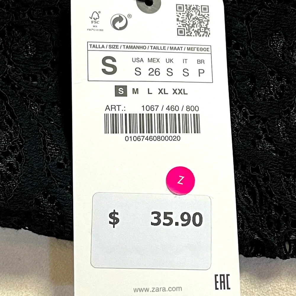 NWT Zara Top - Picture 8 of 9